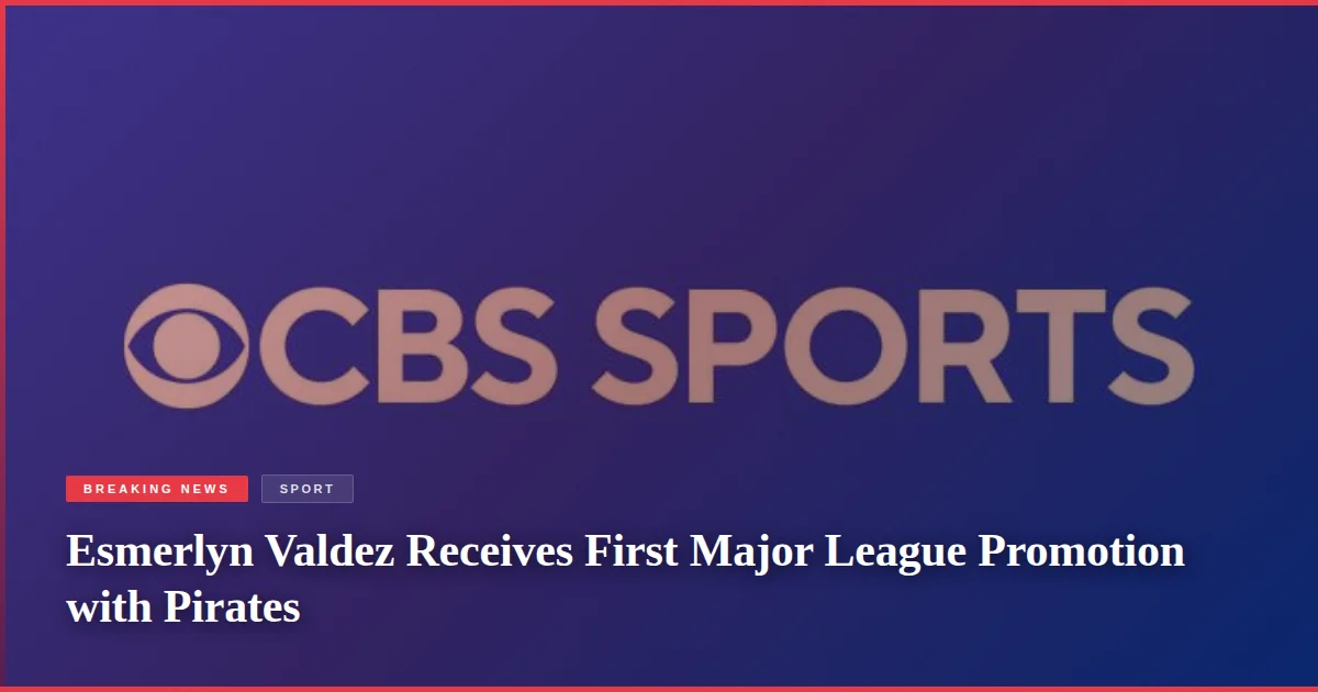 Esmerlyn Valdez Receives First Major League Promotion with Pirates