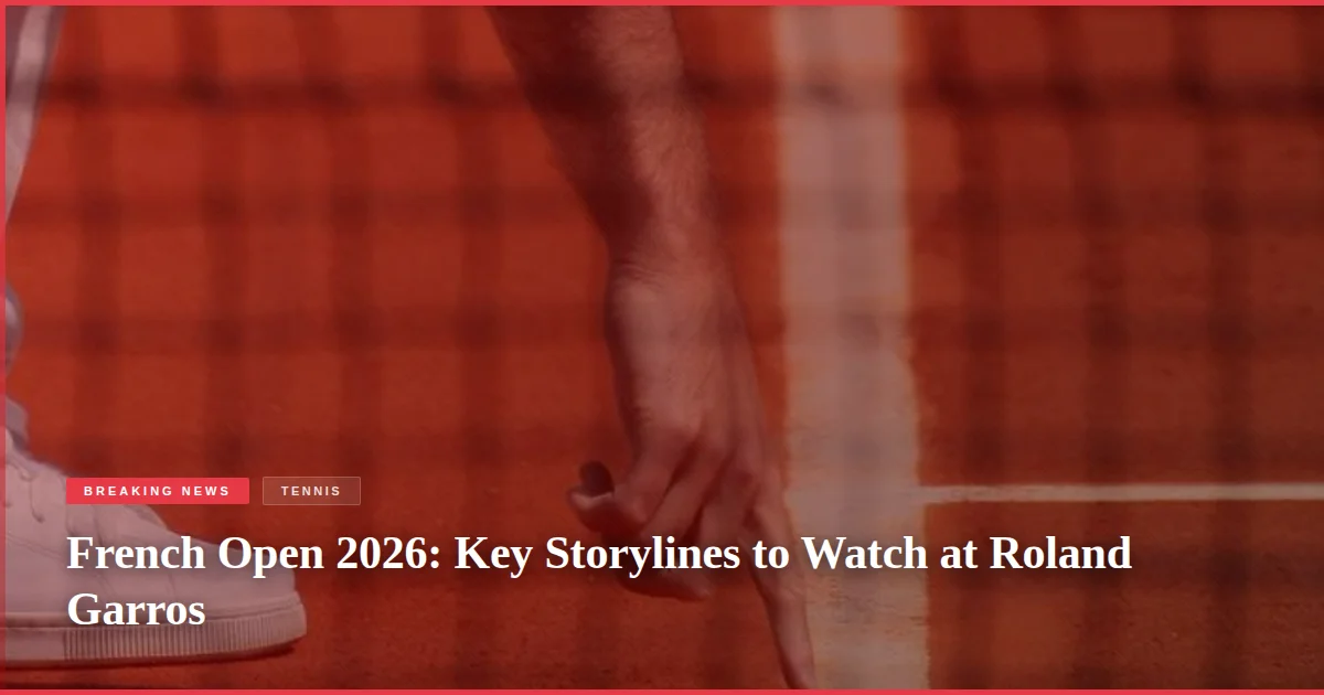 French Open 2026: Key Storylines to Watch at Roland Garros