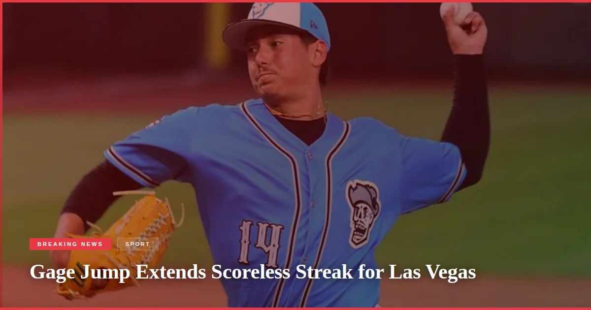 Gage Jump Extends Scoreless Streak for Las Vegas