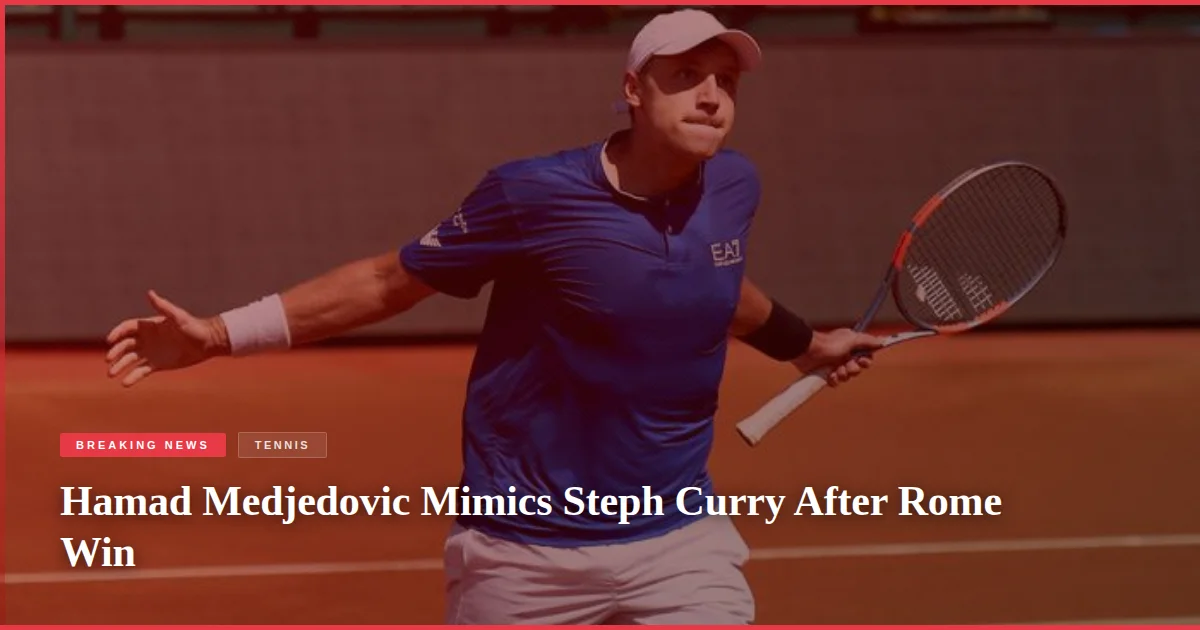 Hamad Medjedovic Mimics Steph Curry After Rome Win