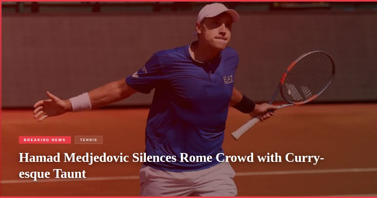 Hamad Medjedovic Silences Rome Crowd with Curry-esque Taunt