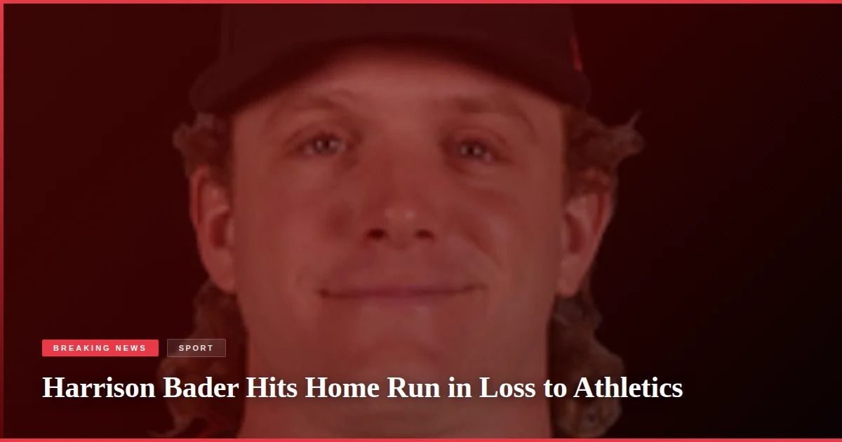 Harrison Bader Hits Home Run in Loss to Athletics