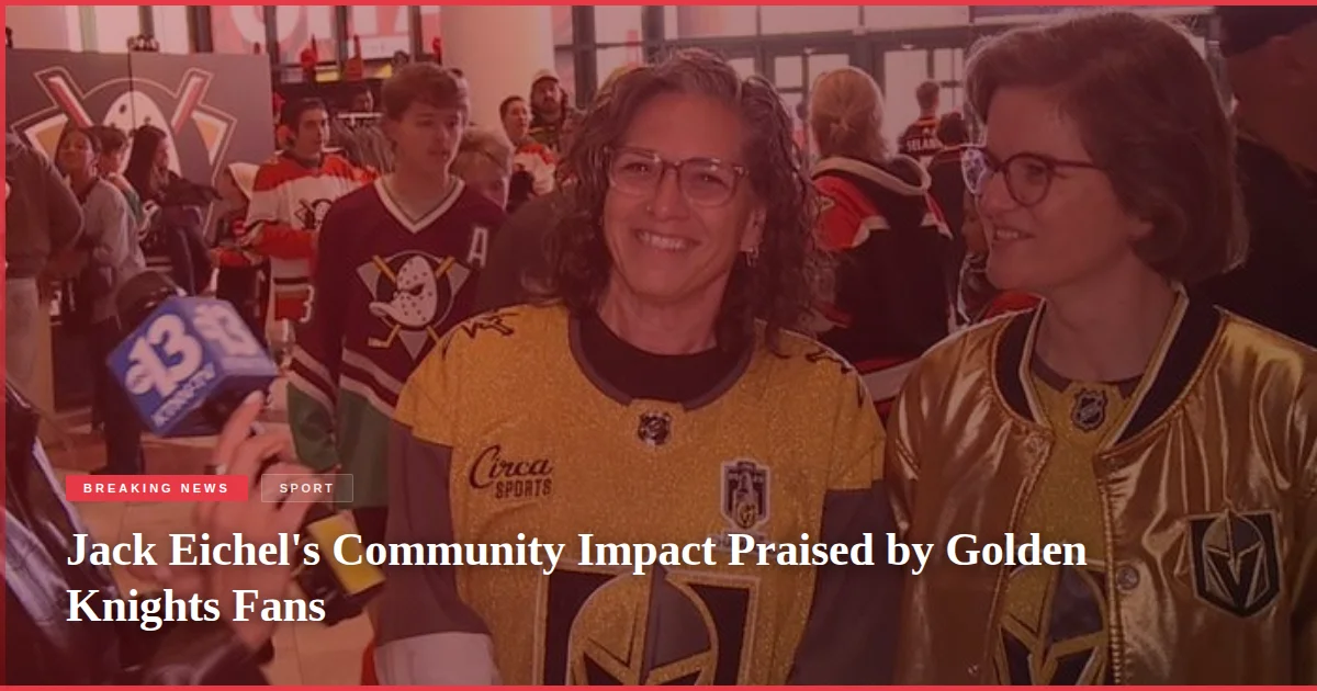 Jack Eichel's Community Impact Praised by Golden Knights Fans