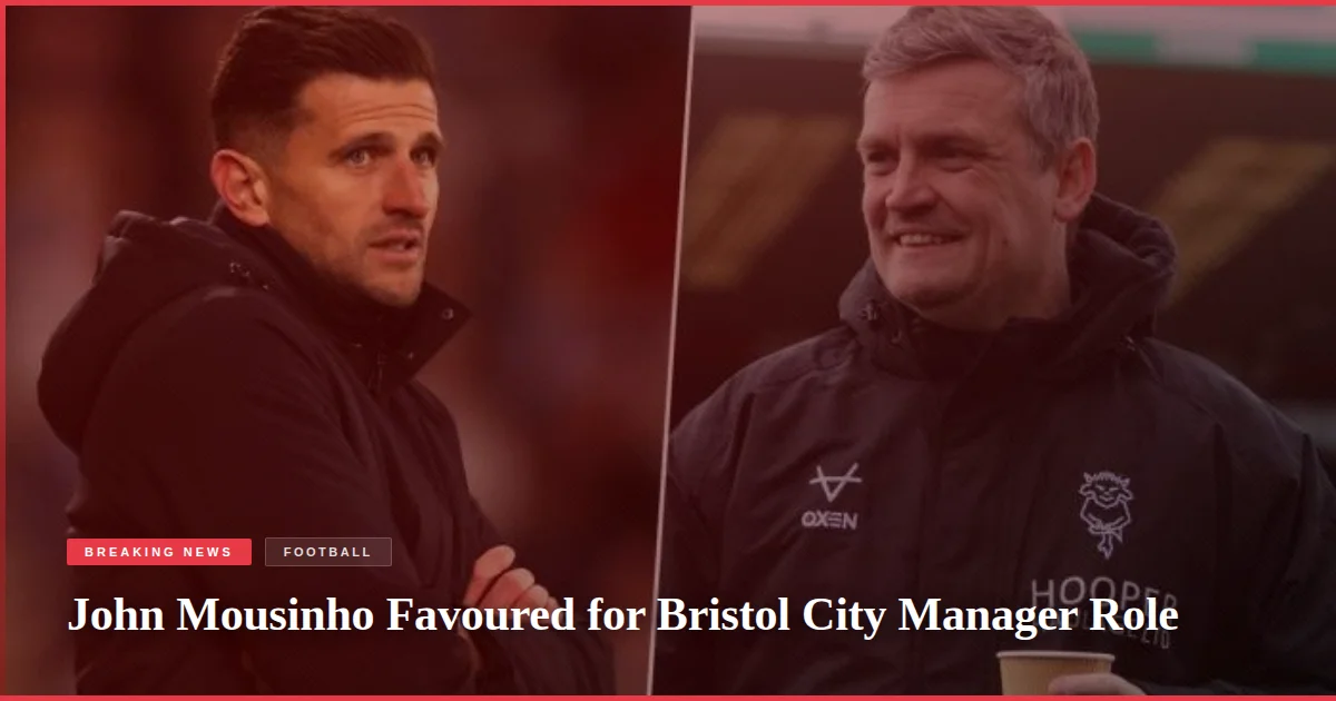 John Mousinho Favoured for Bristol City Manager Role