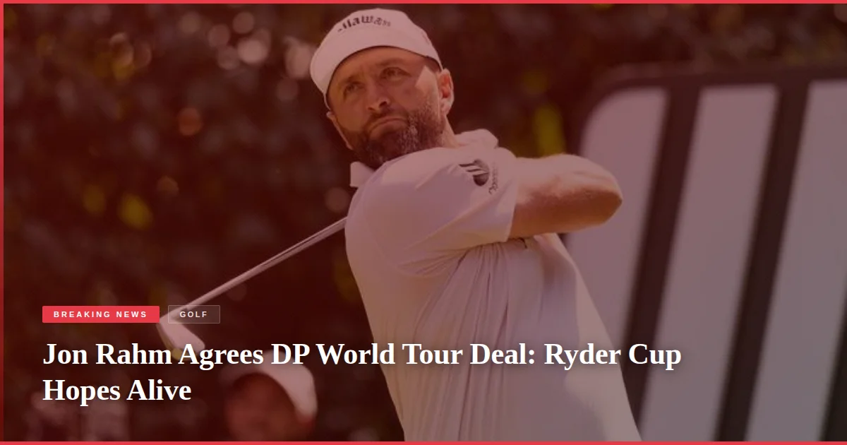 Jon Rahm Agrees DP World Tour Deal: Ryder Cup Hopes Alive