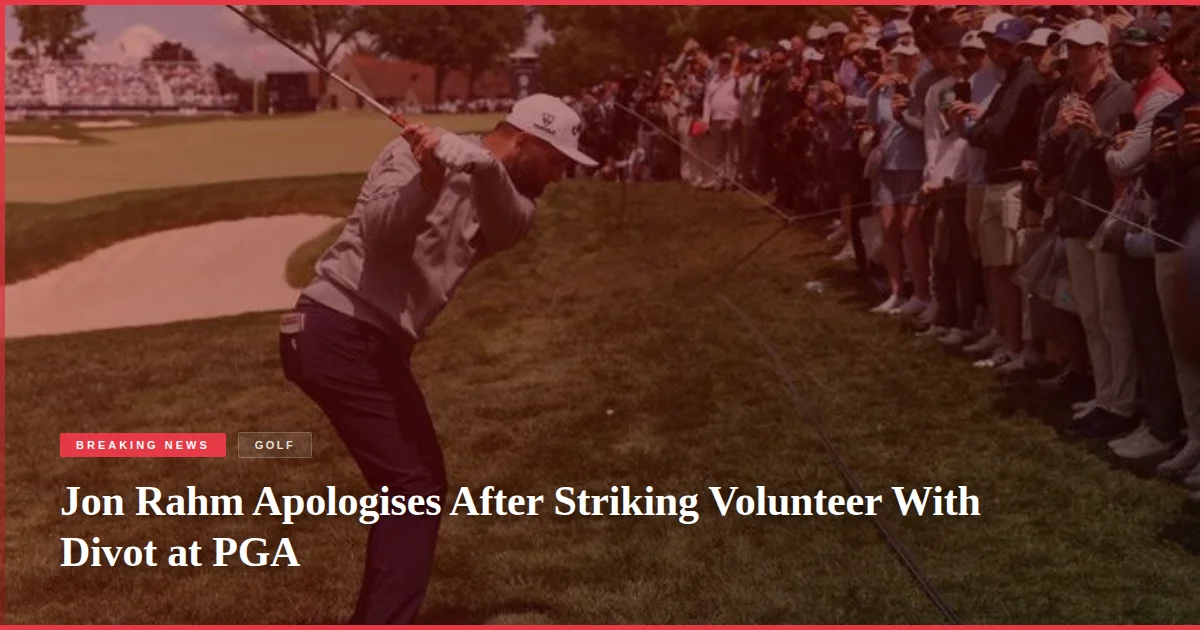 Jon Rahm Apologises After Striking Volunteer With Divot at PGA