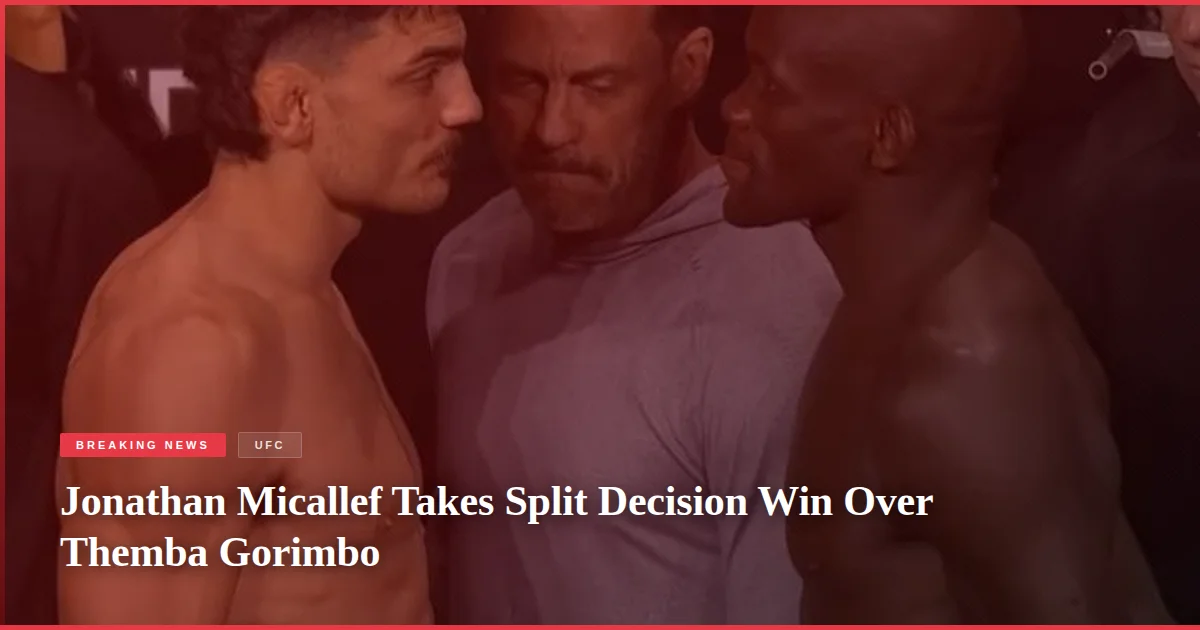 Jonathan Micallef Takes Split Decision Win Over Themba Gorimbo