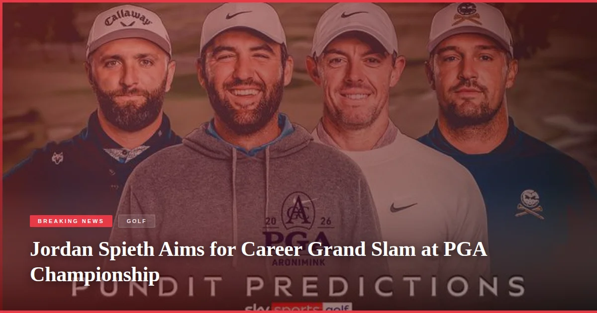 Jordan Spieth Aims for Career Grand Slam at PGA Championship