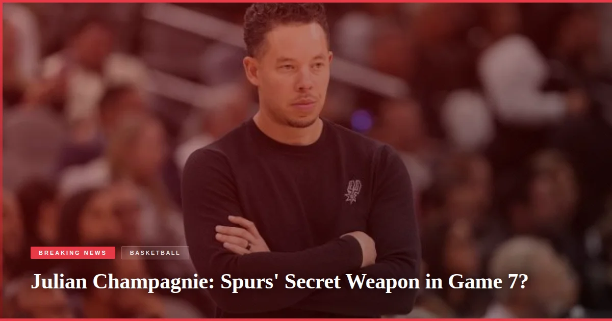Julian Champagnie: Spurs' Secret Weapon in Game 7?