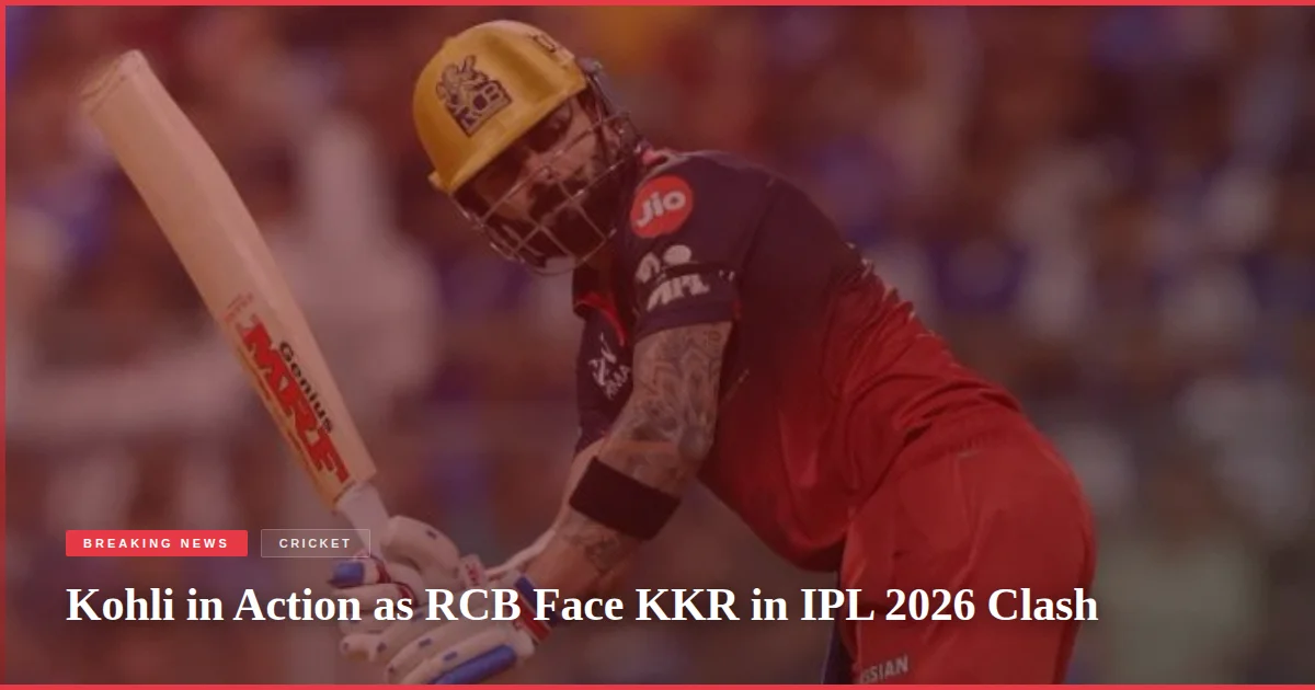 Kohli in Action as RCB Face KKR in IPL 2026 Clash
