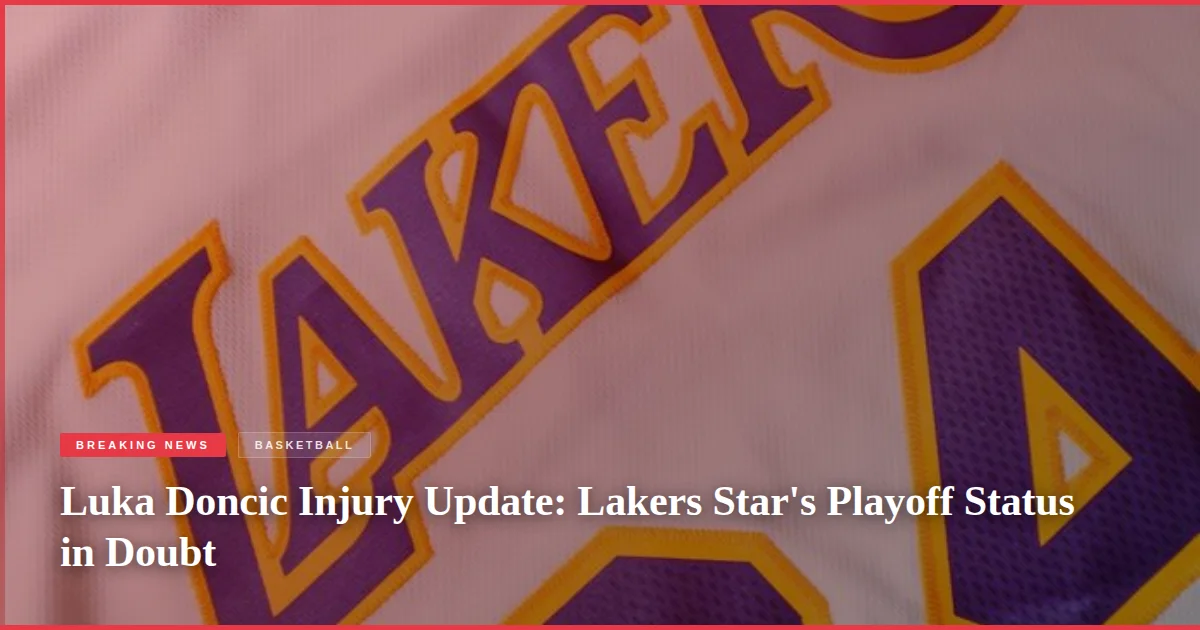 Luka Doncic Injury Update: Lakers Star's Playoff Status in Doubt