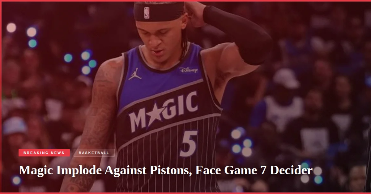 Magic Implode Against Pistons, Face Game 7 Decider