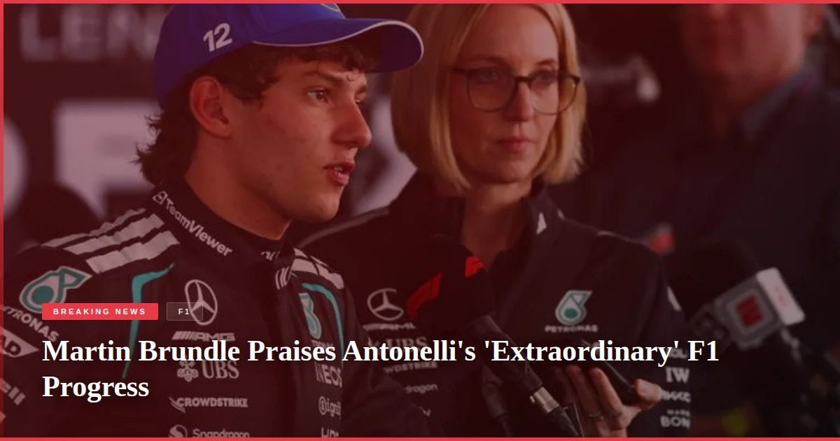 Martin Brundle Praises Antonelli's 'Extraordinary' F1 Progress