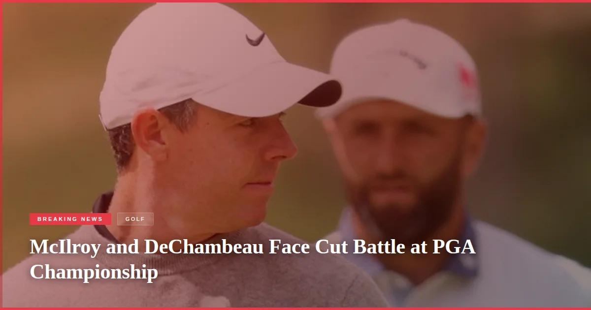 McIlroy and DeChambeau Face Cut Battle at PGA Championship