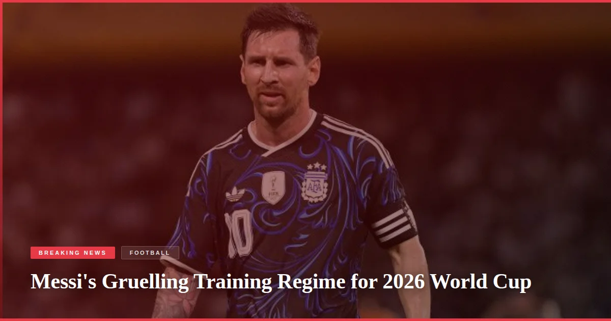 Messi's Gruelling Training Regime for 2026 World Cup