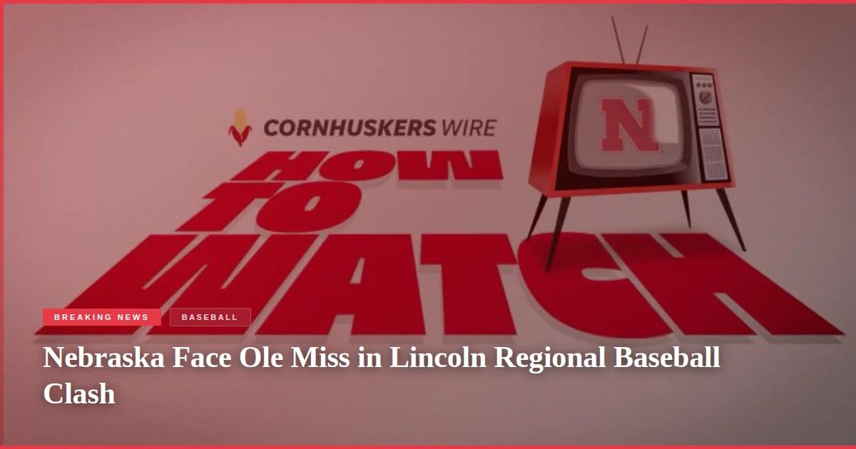 Nebraska Face Ole Miss in Lincoln Regional Baseball Clash