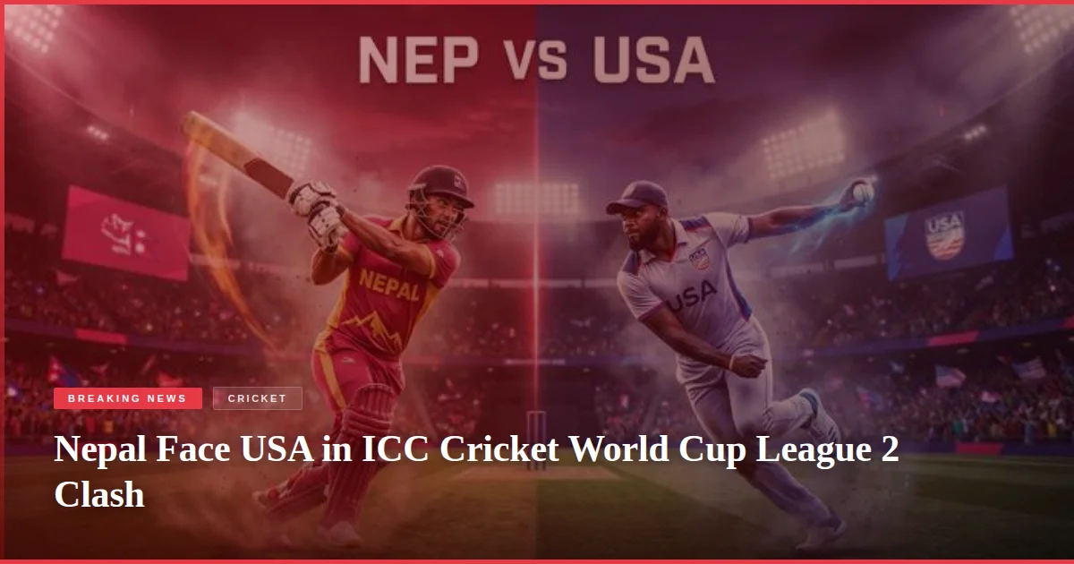 Nepal Face USA in ICC Cricket World Cup League 2 Clash