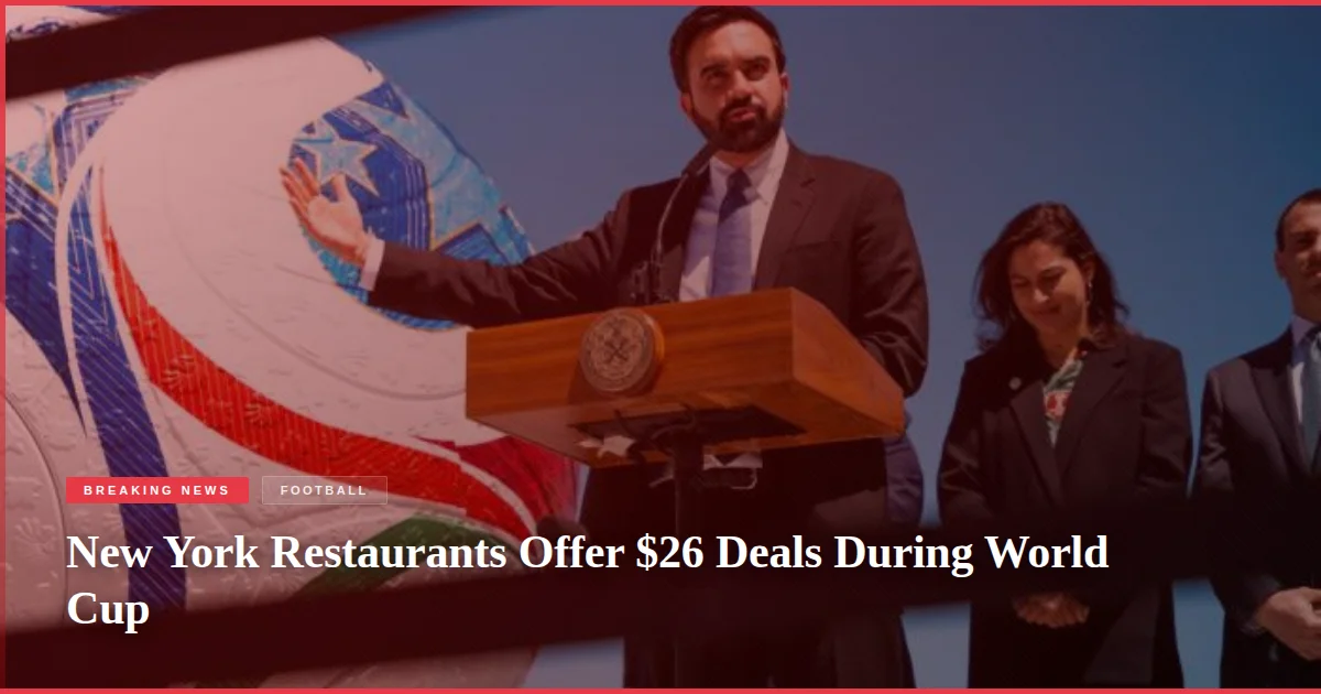 New York Restaurants Offer $26 Deals During World Cup
