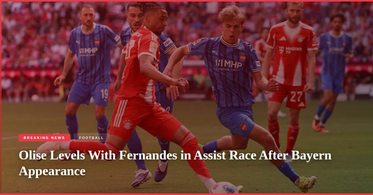Olise Levels With Fernandes in Assist Race After Bayern Appearance