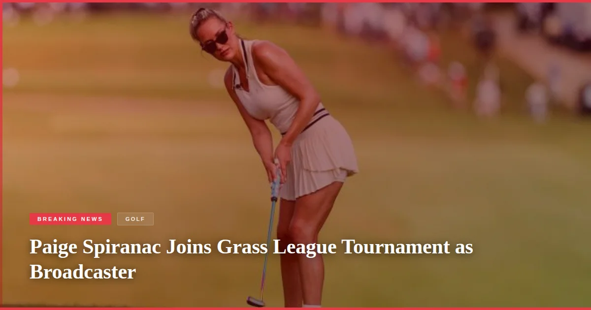 Paige Spiranac Joins Grass League Tournament as Broadcaster