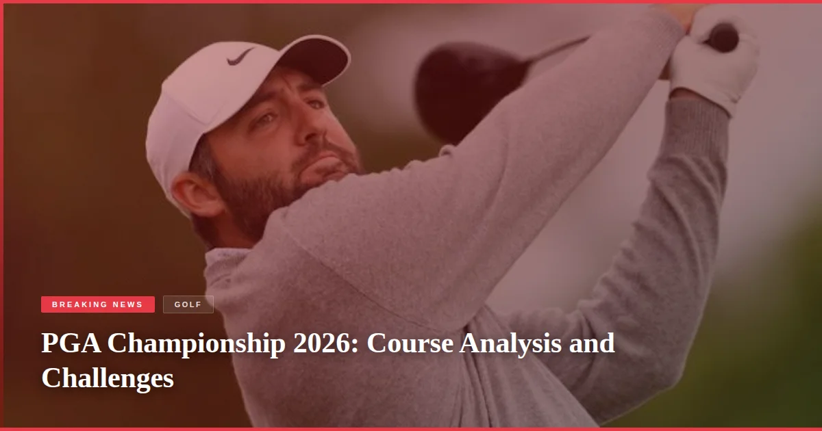 PGA Championship 2026: Course Analysis and Challenges