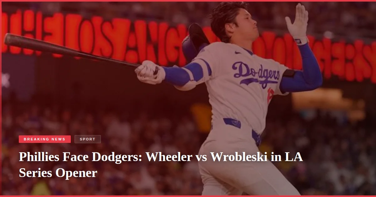 Phillies Face Dodgers: Wheeler vs Wrobleski in LA Series Opener