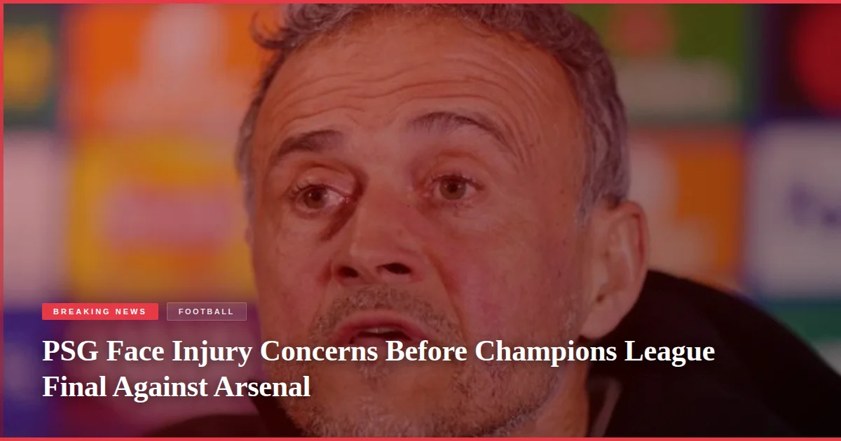PSG Face Injury Concerns Before Champions League Final Against Arsenal