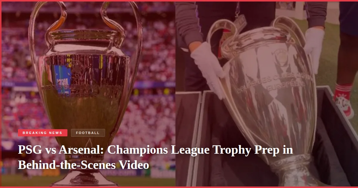 PSG vs Arsenal: Champions League Trophy Prep in Behind-the-Scenes Video