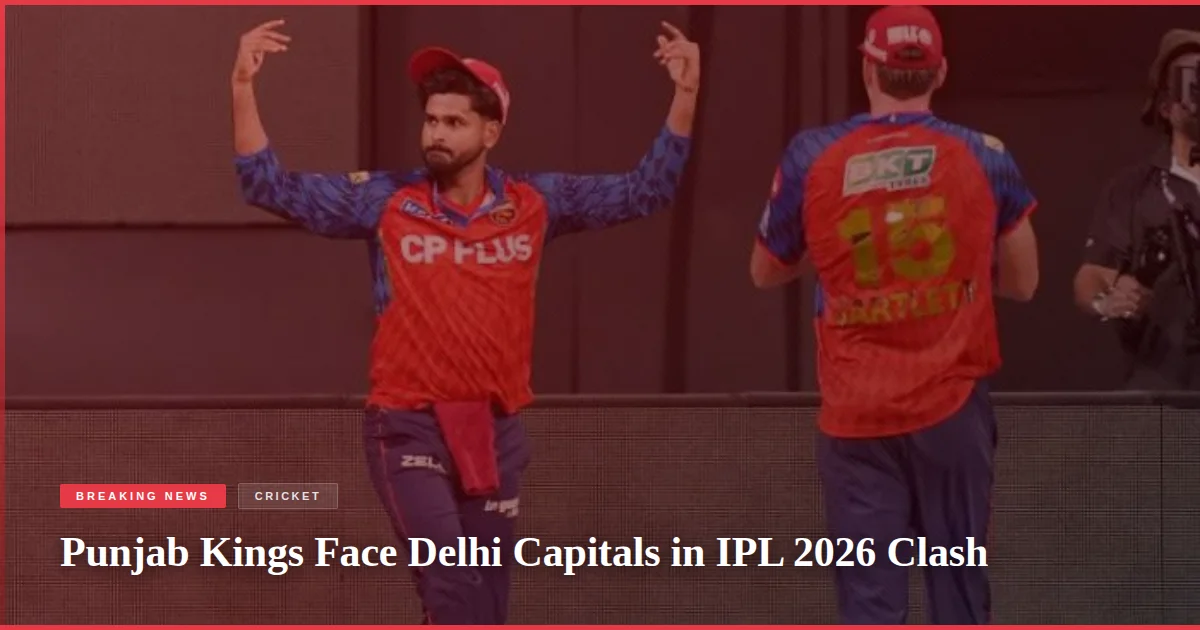 Punjab Kings Face Delhi Capitals in IPL 2026 Clash