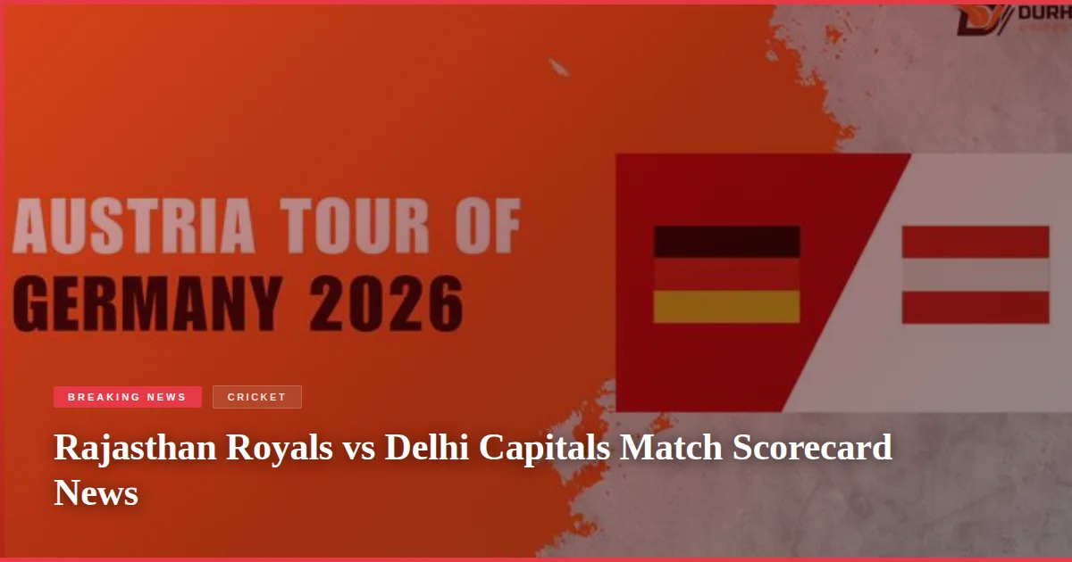 Rajasthan Royals vs Delhi Capitals Match Scorecard News