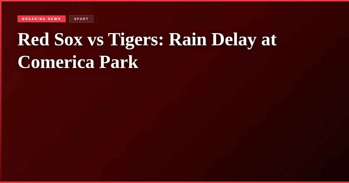Red Sox vs Tigers: Rain Delay at Comerica Park