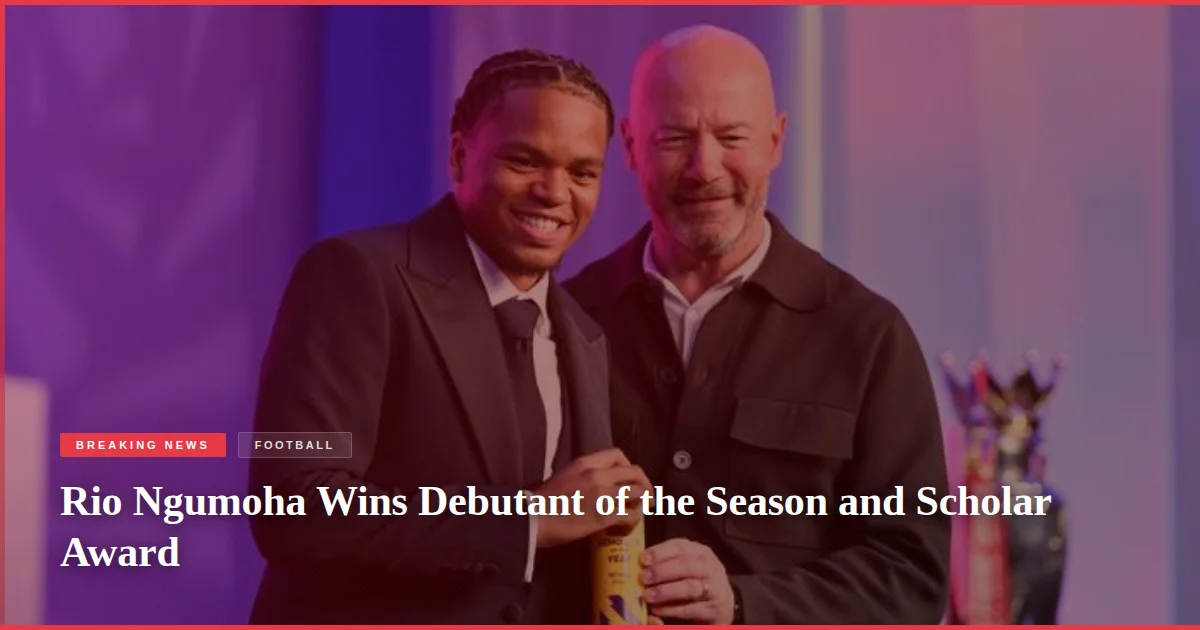 Rio Ngumoha Wins Debutant of the Season and Scholar Award