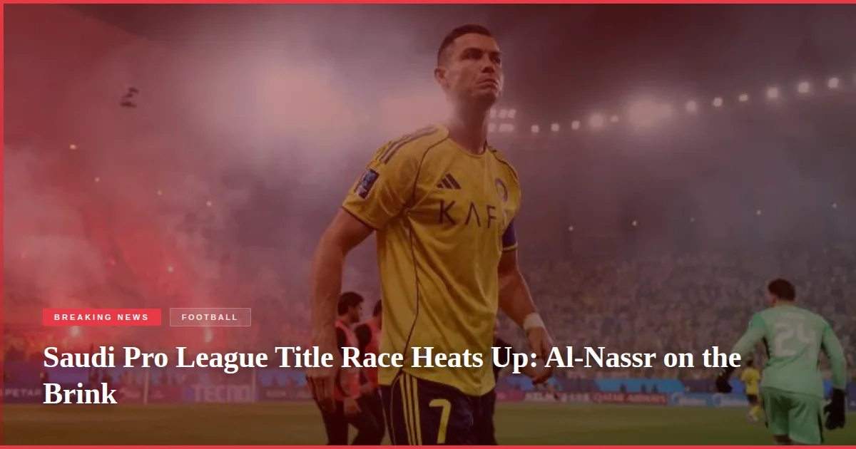 Saudi Pro League Title Race Heats Up: Al-Nassr on the Brink