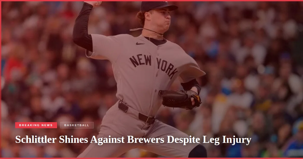 Schlittler Shines Against Brewers Despite Leg Injury