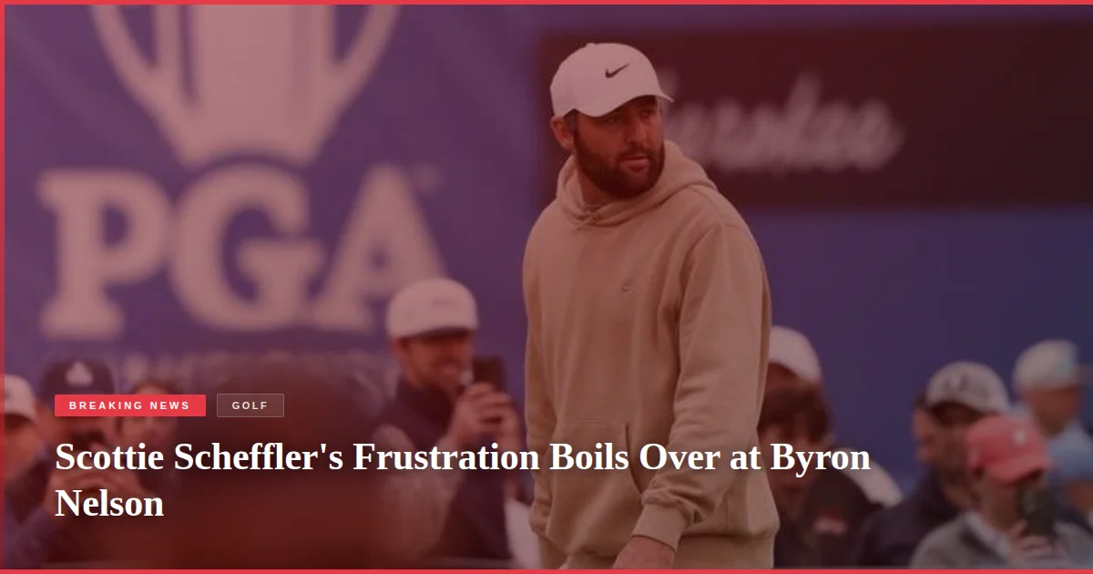 Scottie Scheffler's Frustration Boils Over at Byron Nelson