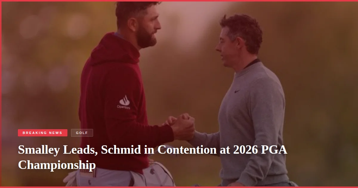 Smalley Leads, Schmid in Contention at 2026 PGA Championship