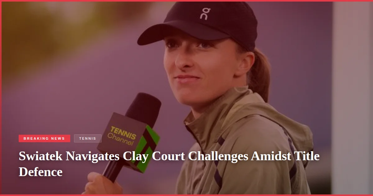 Swiatek Navigates Clay Court Challenges Amidst Title Defence