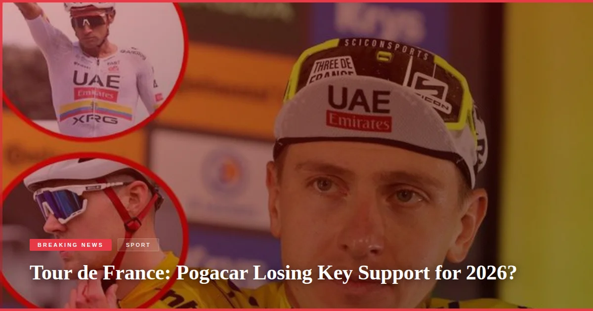 Tour de France: Pogacar Losing Key Support for 2026?