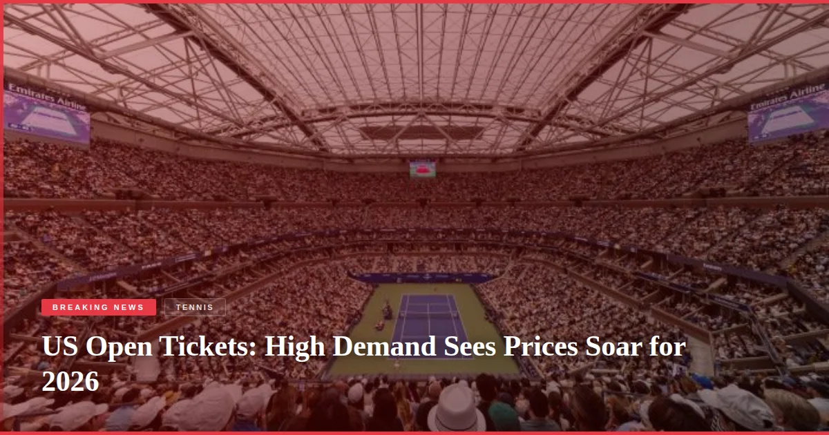 US Open Tickets: High Demand Sees Prices Soar for 2026