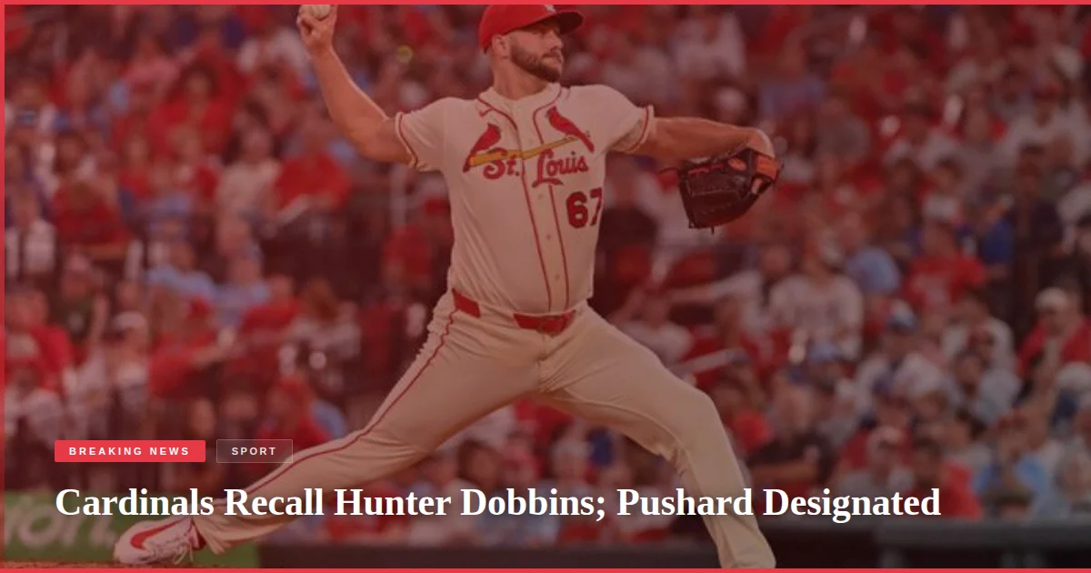 Cardinals Recall Hunter Dobbins; Pushard Designated