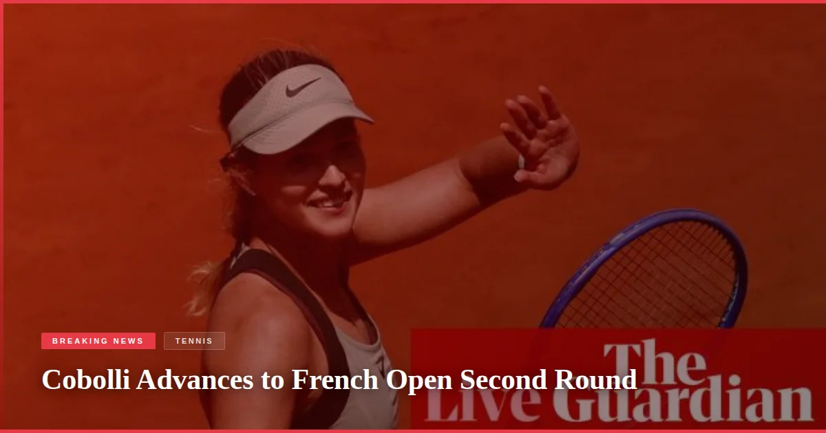 Cobolli Advances to French Open Second Round