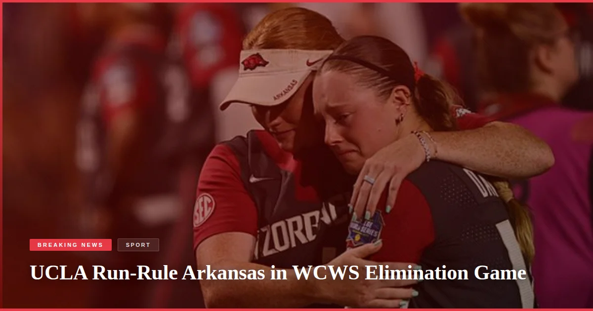 UCLA Run-Rule Arkansas in WCWS Elimination Game