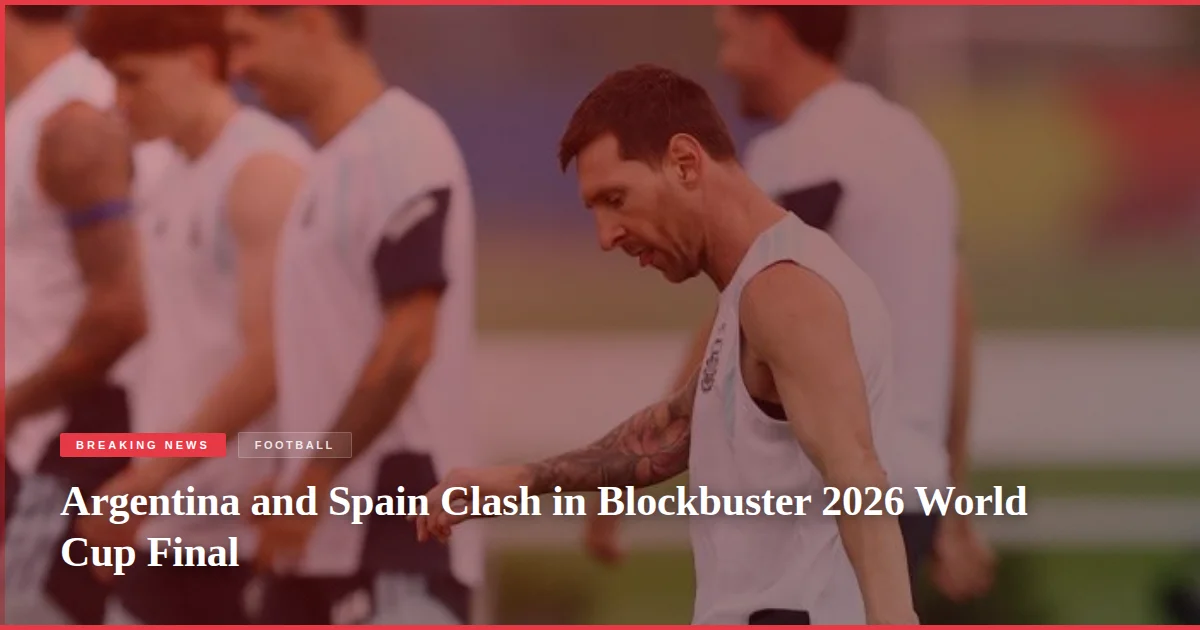 Argentina and Spain Clash in Blockbuster 2026 World Cup Final