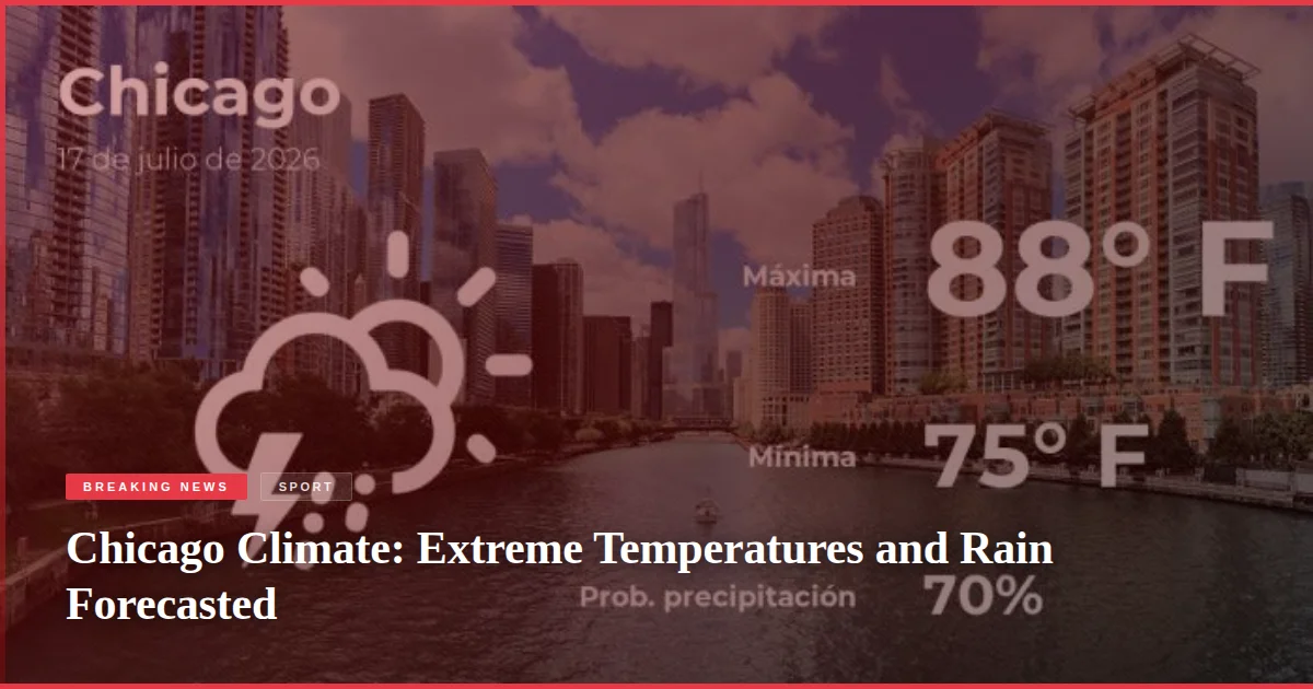 Chicago Climate: Extreme Temperatures and Rain Forecasted