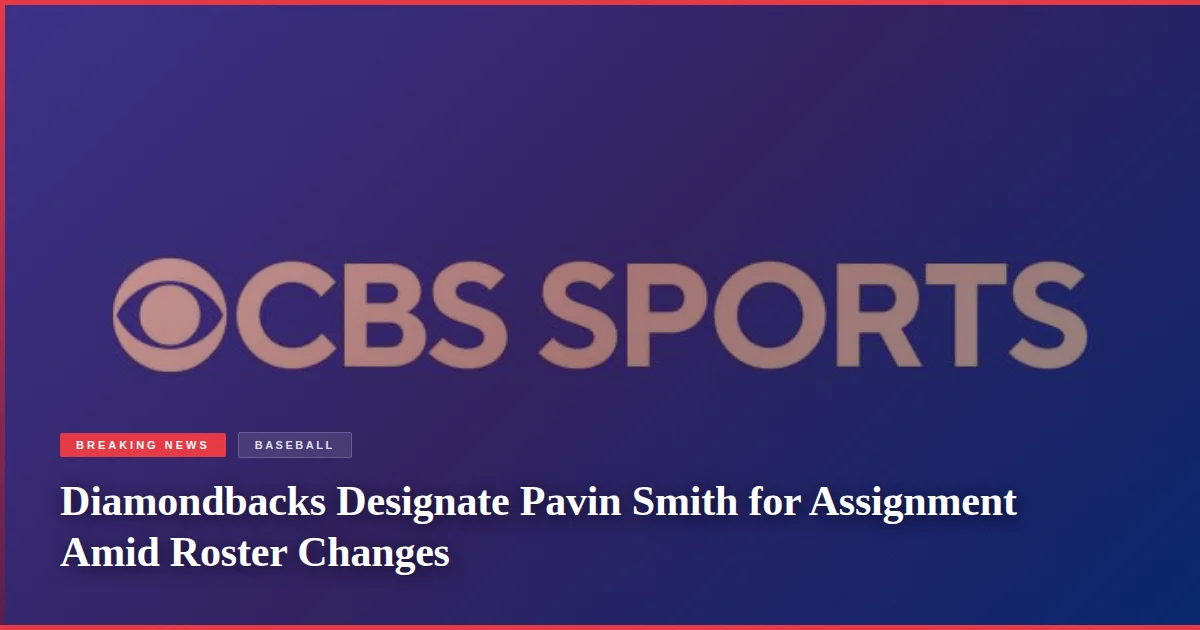 Diamondbacks Designate Pavin Smith for Assignment Amid Roster Changes