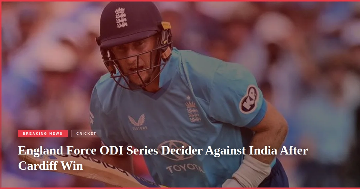 England Force ODI Series Decider Against India After Cardiff Win