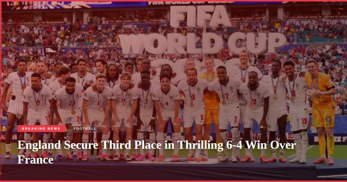 England Secure Third Place in Thrilling 6-4 Win Over France