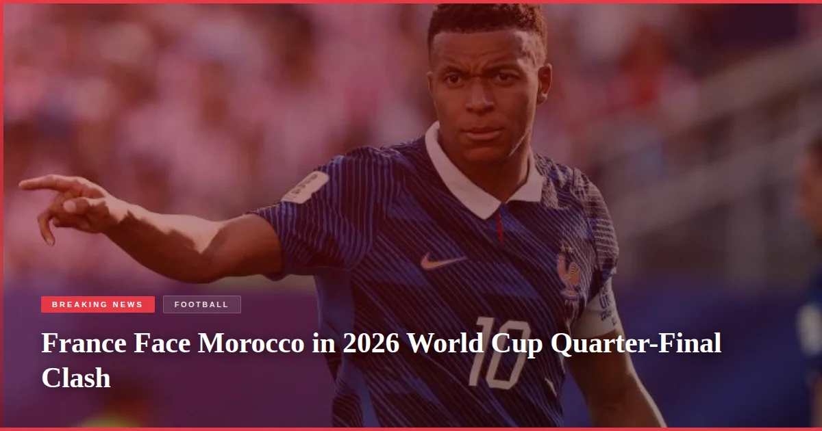 France Face Morocco in 2026 World Cup Quarter-Final Clash