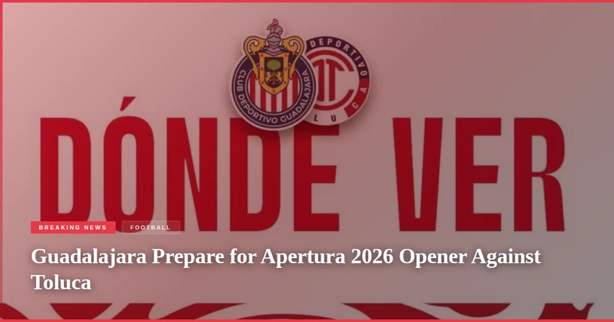 Guadalajara Prepare for Apertura 2026 Opener Against Toluca