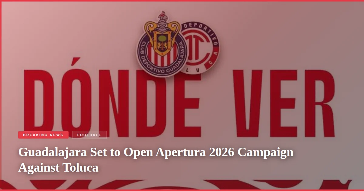 Guadalajara Set to Open Apertura 2026 Campaign Against Toluca